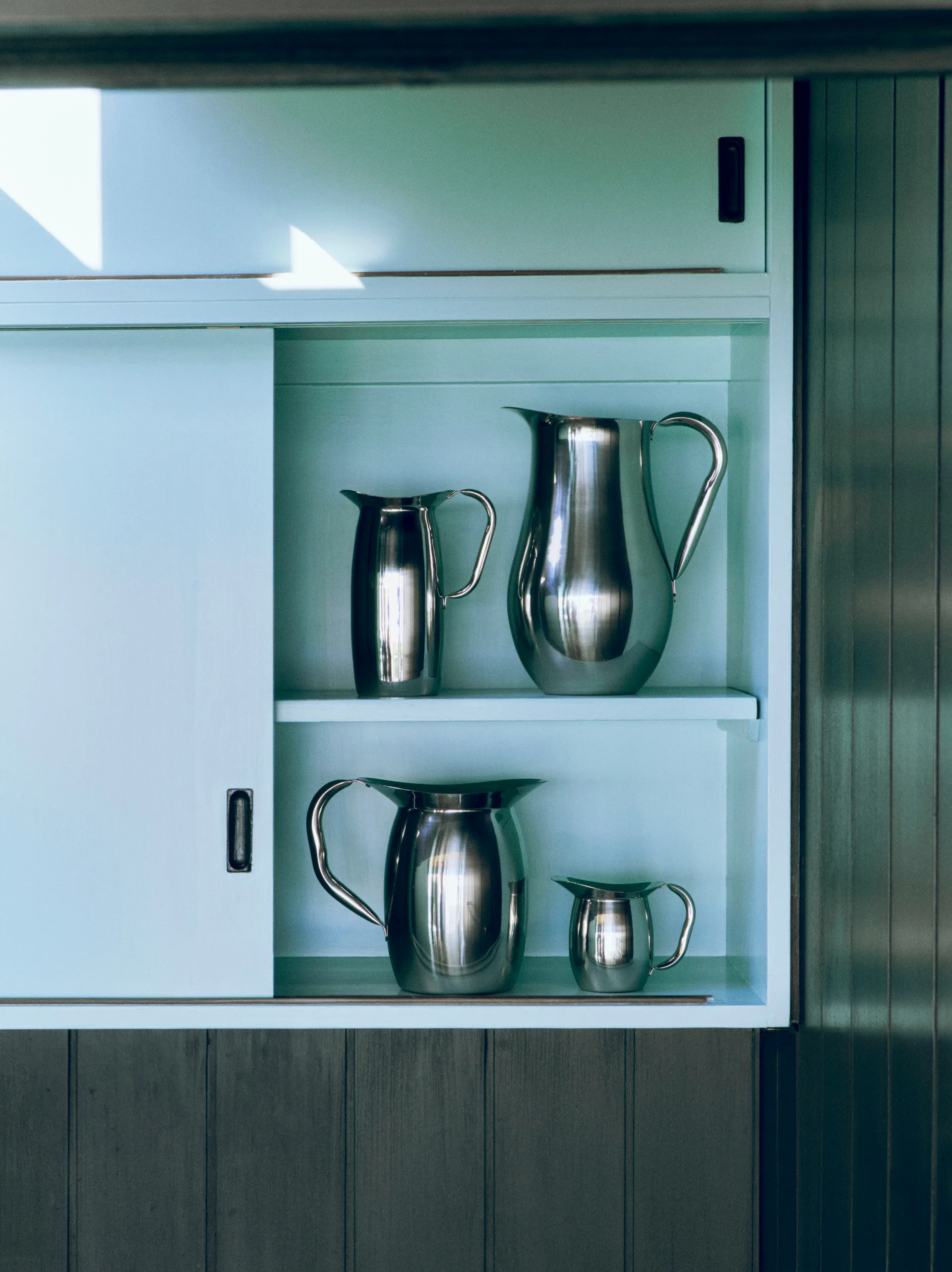 Indian Steel Pitcher kanna, Tall 0,9 L HAY