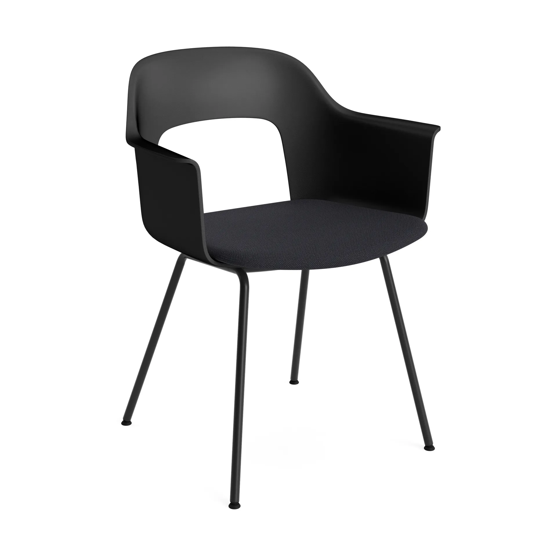 Layout Armchair 213 karmstol, Steelcut Trio 195-black-svartlackerad stål HAY