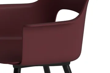 Layout Armchair 221 karmstol - Bordeaux-svartlackerad ek - HAY