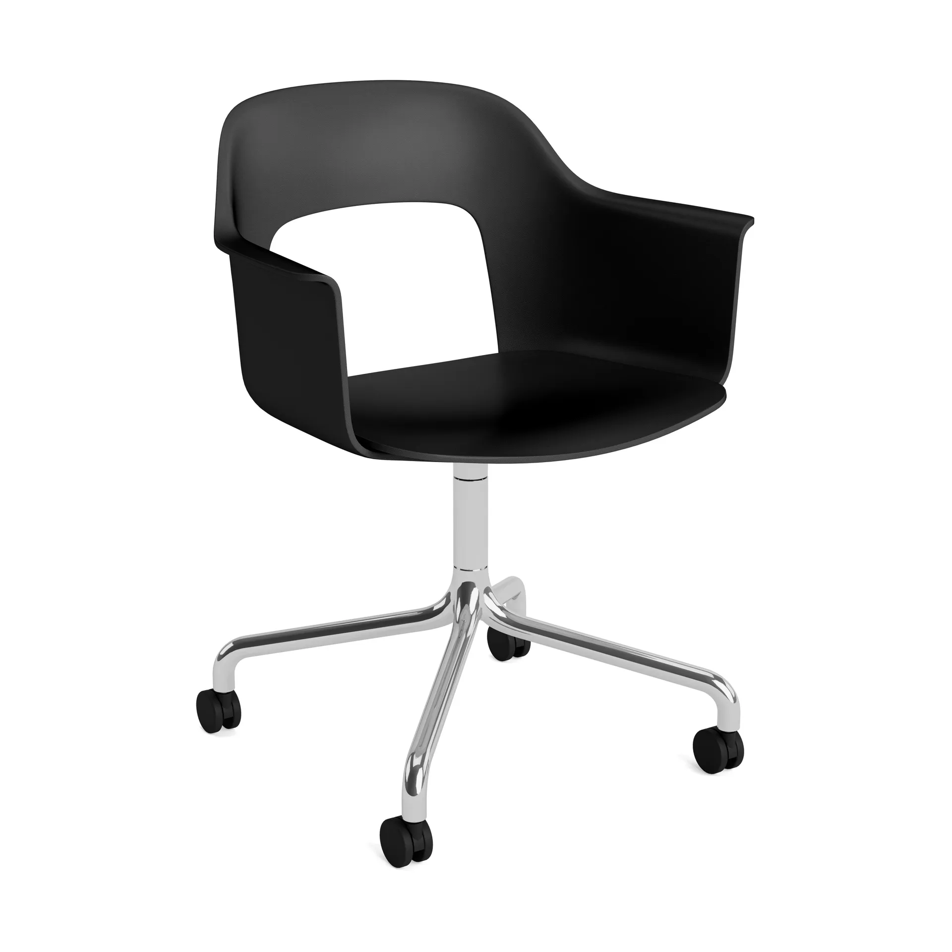 Layout Armchair 261 stol, Black-polerad aluminium HAY