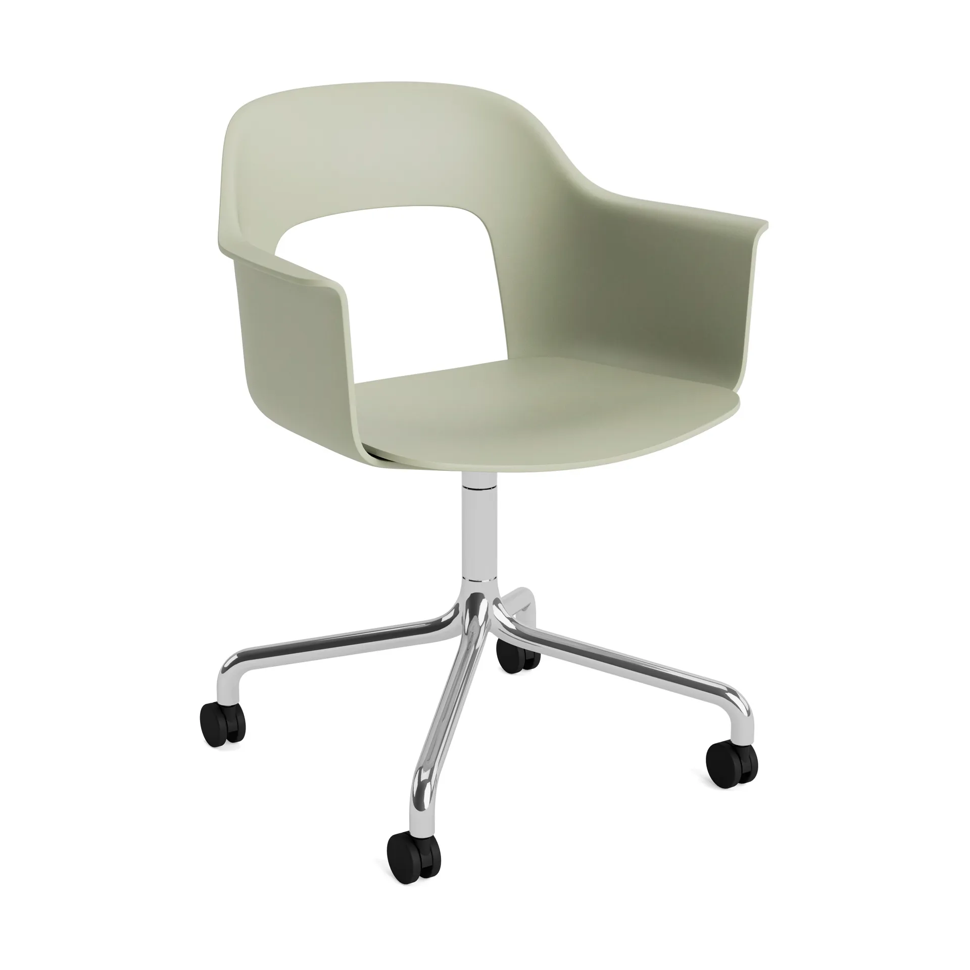 Layout Armchair 261 stol, Bottle green-polerad aluminium HAY