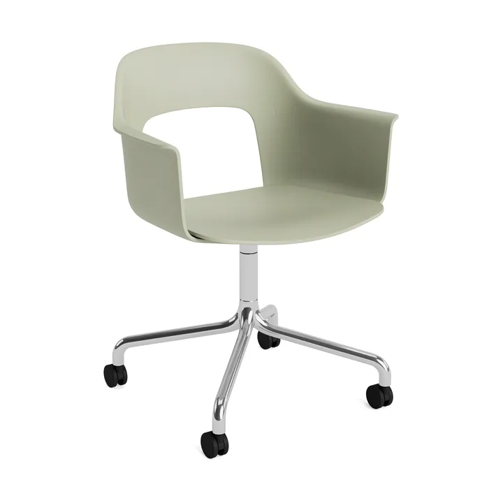 Layout Armchair 261 stol - Bottle green-polerad aluminium - HAY