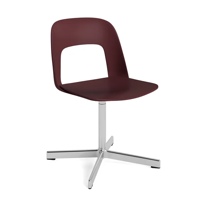 Layout Chair 131 stol - Bordeaux-polerad aluminium - HAY