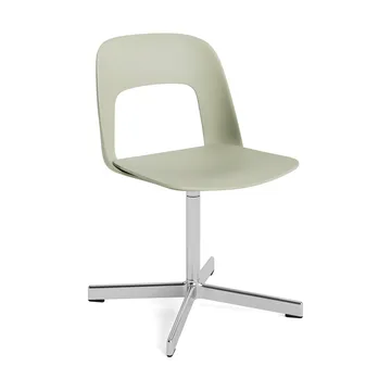 Layout Chair 131 stol - Pastel green-polerad aluminium - HAY