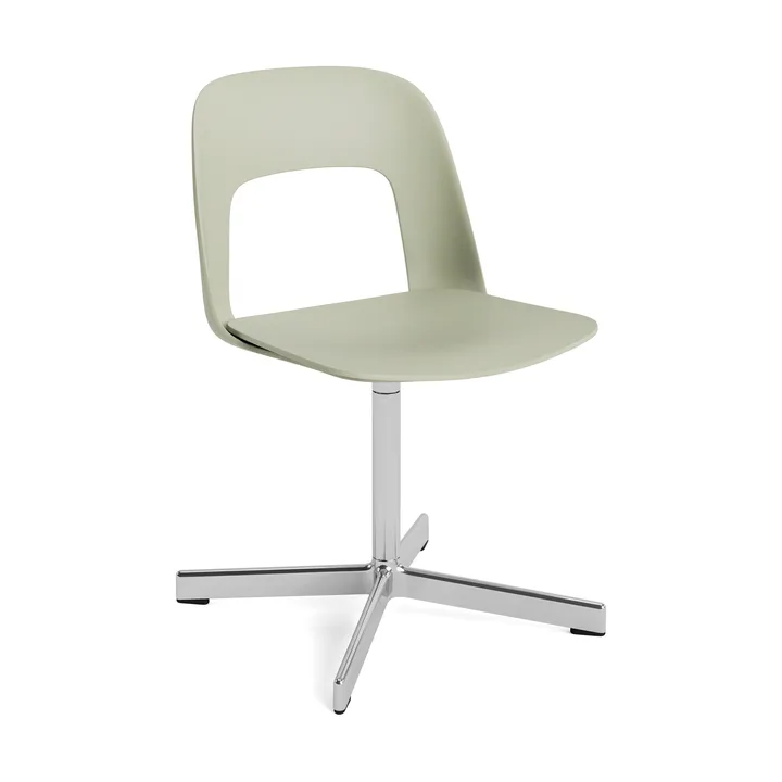 Layout Chair 131 stol - Pastel green-polerad aluminium - HAY