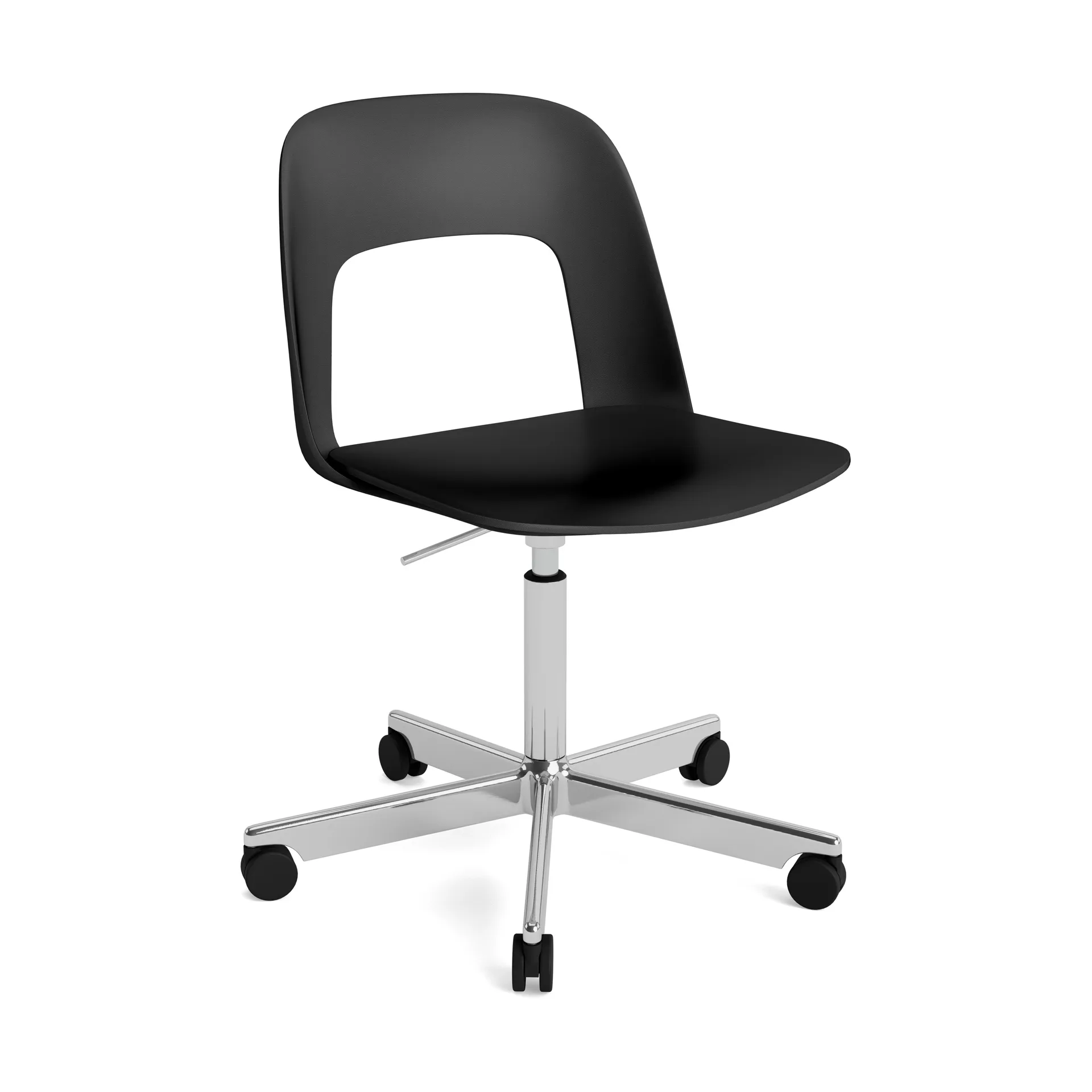 Layout Chair 141 stol, Black-polerad aluminium HAY