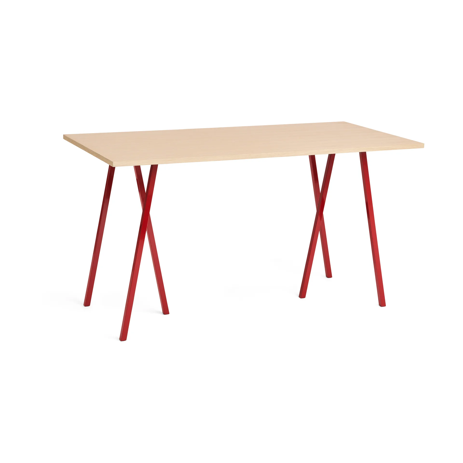 Loop Stand incl. support barbord 87,5x180 cm, Maroon red-clear lacq. oak HAY