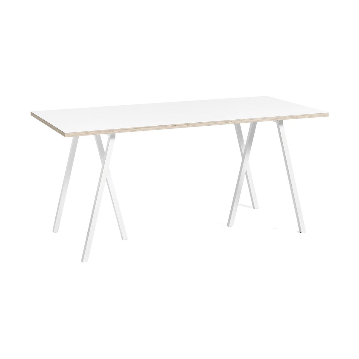 HAY Loop Stand incl. support matbord 87,5x180 cm White-white laminate-plywood