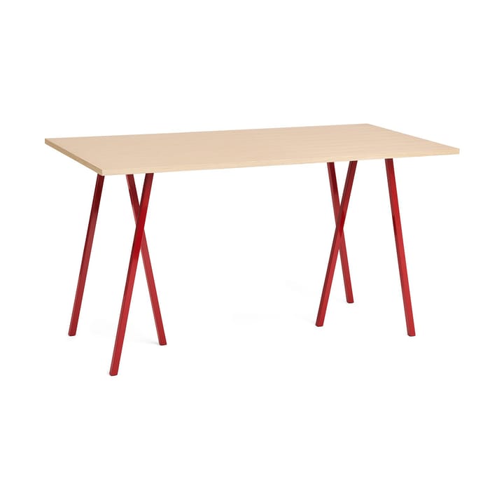 Loop Stand matbord 87,5x180 cm - Maroon red-clear lacq. oak - HAY