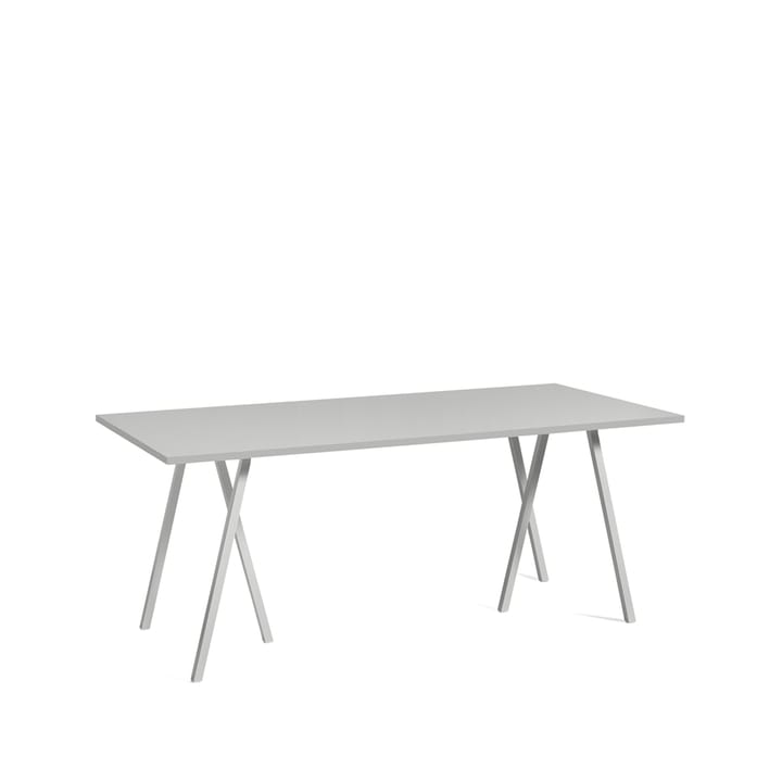 Loop Stand matbord - grey linoleum, 180cm, grått stålstativ - HAY
