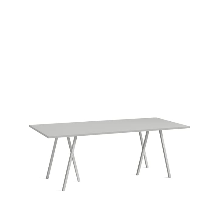 Loop Stand matbord - grey linoleum, 200cm, grått stålstativ - HAY