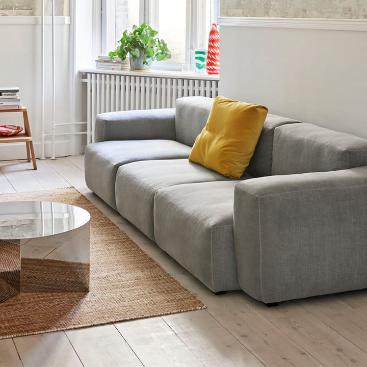 Mags Soft low 3-sits soffa - Sense cognac-ljusgrå söm - HAY