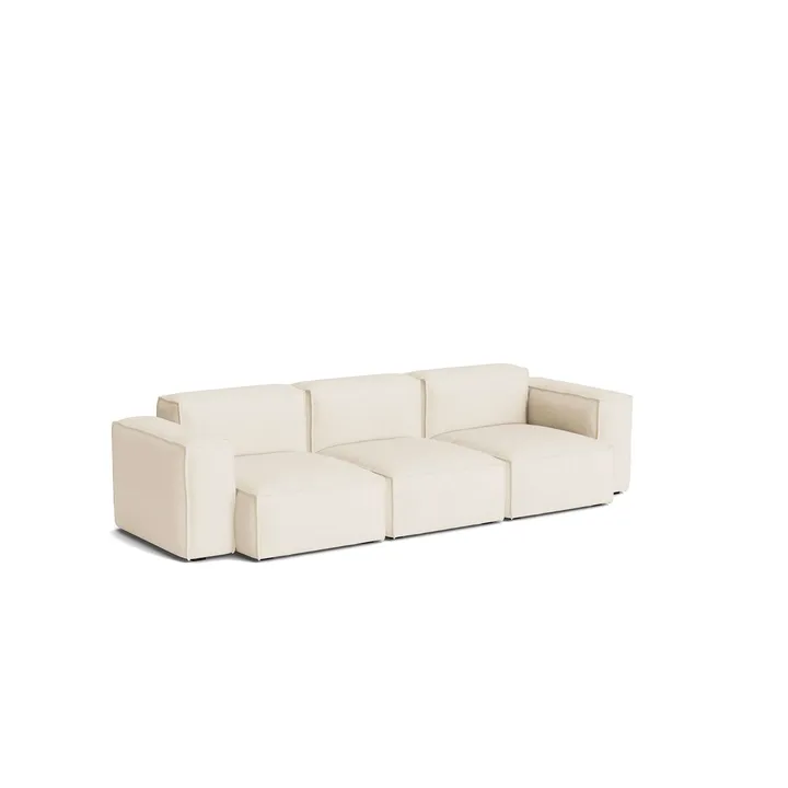 Mags Soft Low Armrest soffa 2,5-sits kombination 1 - Turf cream, avtagbar klädsel - HAY