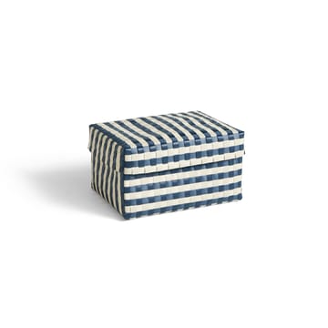 Maxim Stripe Box förvaringskorg M 24x33,5 cm - Blå-sand - HAY