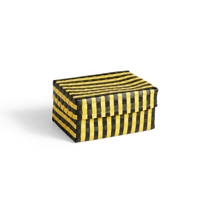 Maxim Stripe Box förvaringskorg S 21x30 cm, Gul-svart HAY