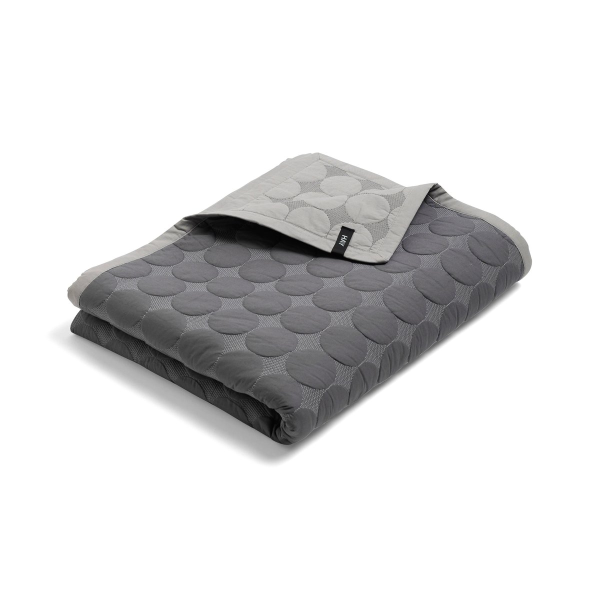 HAY Mega Dot överkast 195x245 cm Dark grey | Skandinavisk Design | Överkast | Grå