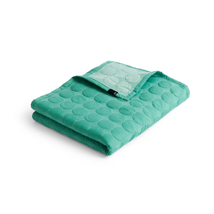 Mega Dot överkast organic 195x245 cm - Sea green - HAY