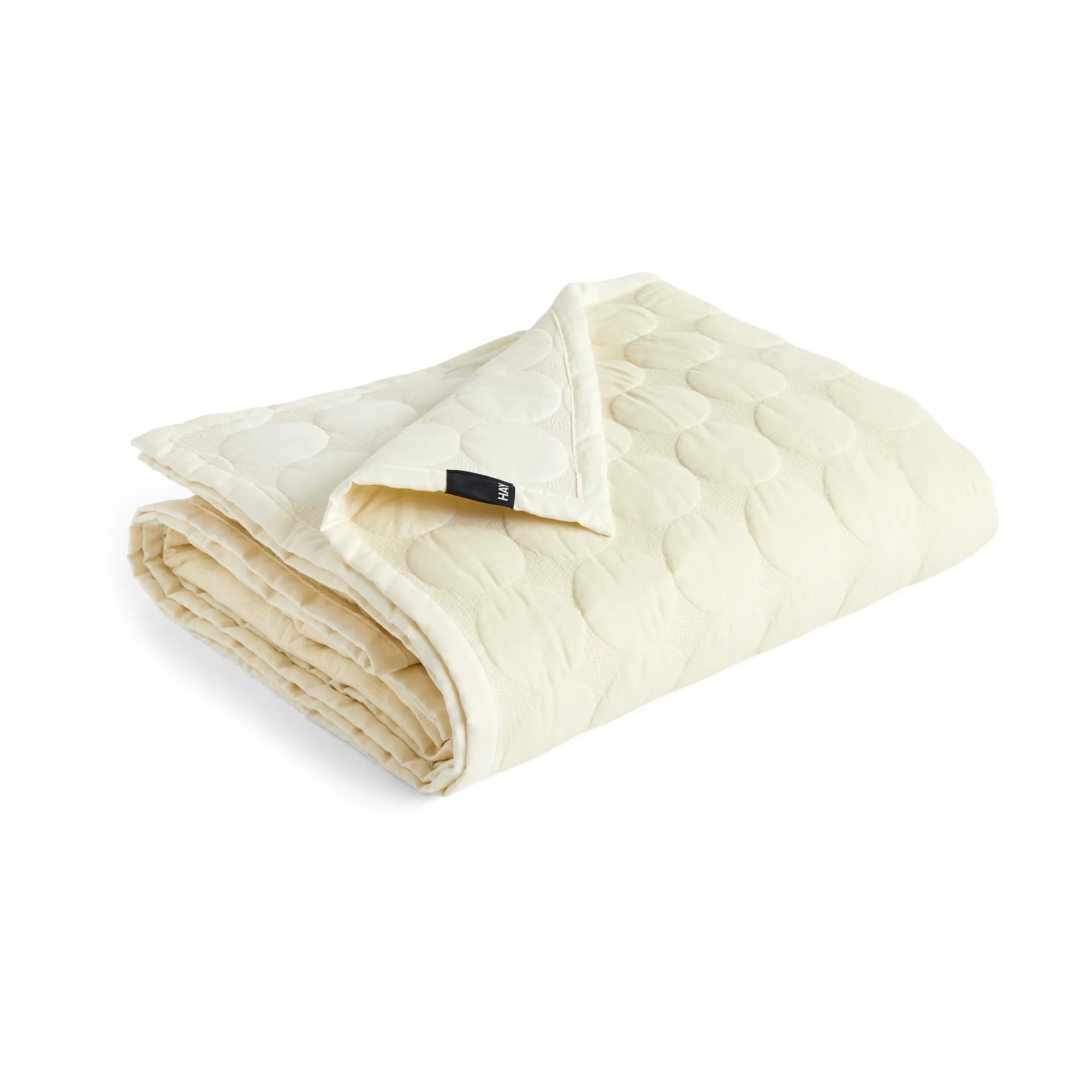 Mega Dot överkast organic 260x260 cm, Ivory HAY