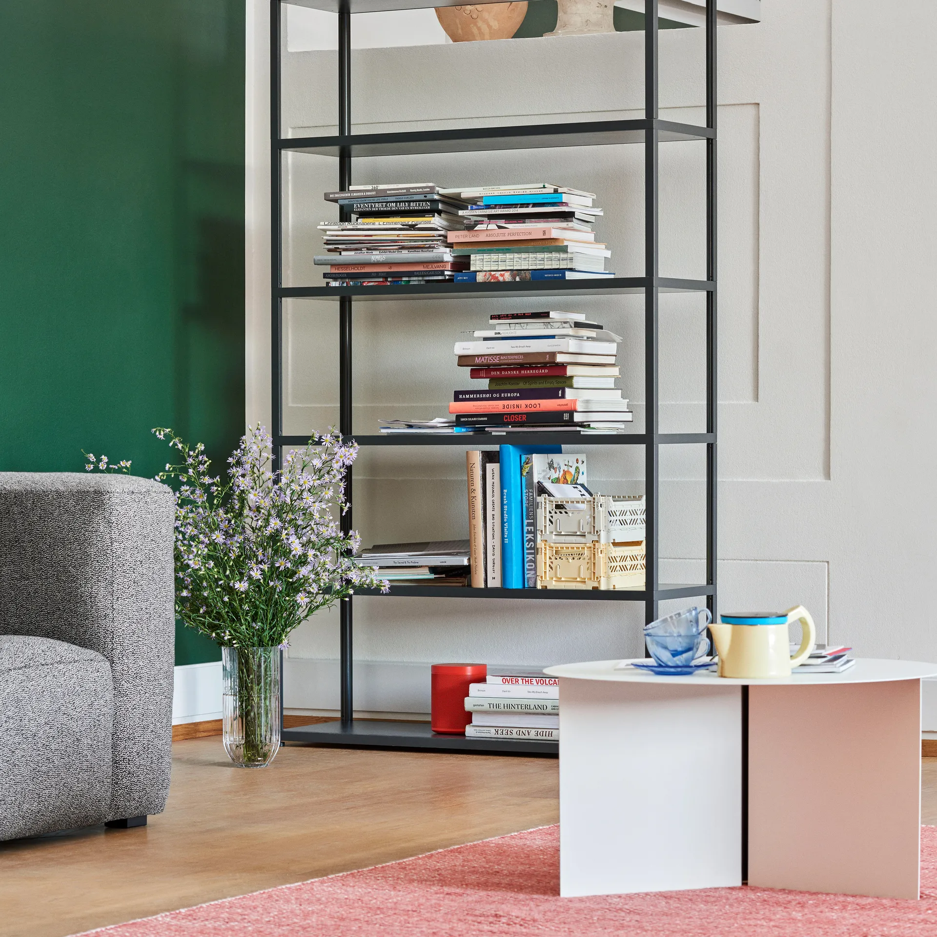 Moiré kelimmatta 170x240 cm, Korall HAY