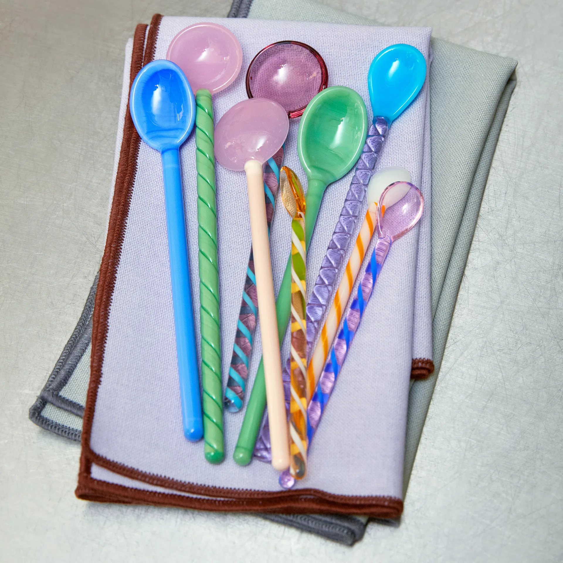 Mono glassked 2-pack, Sky blue-green HAY