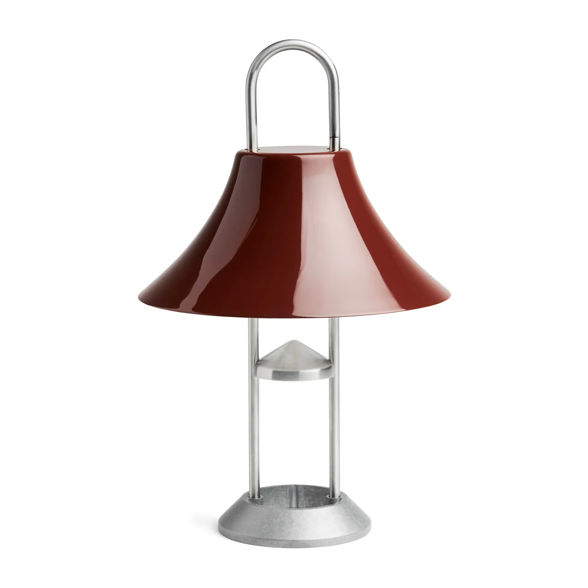 Mousqueton portabel bordslampa 30,5 cm, Iron red HAY