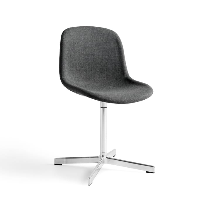 Neu 10 Upholstery kontorsstol - remix 163 grey, snurrstativ i aluminium - HAY