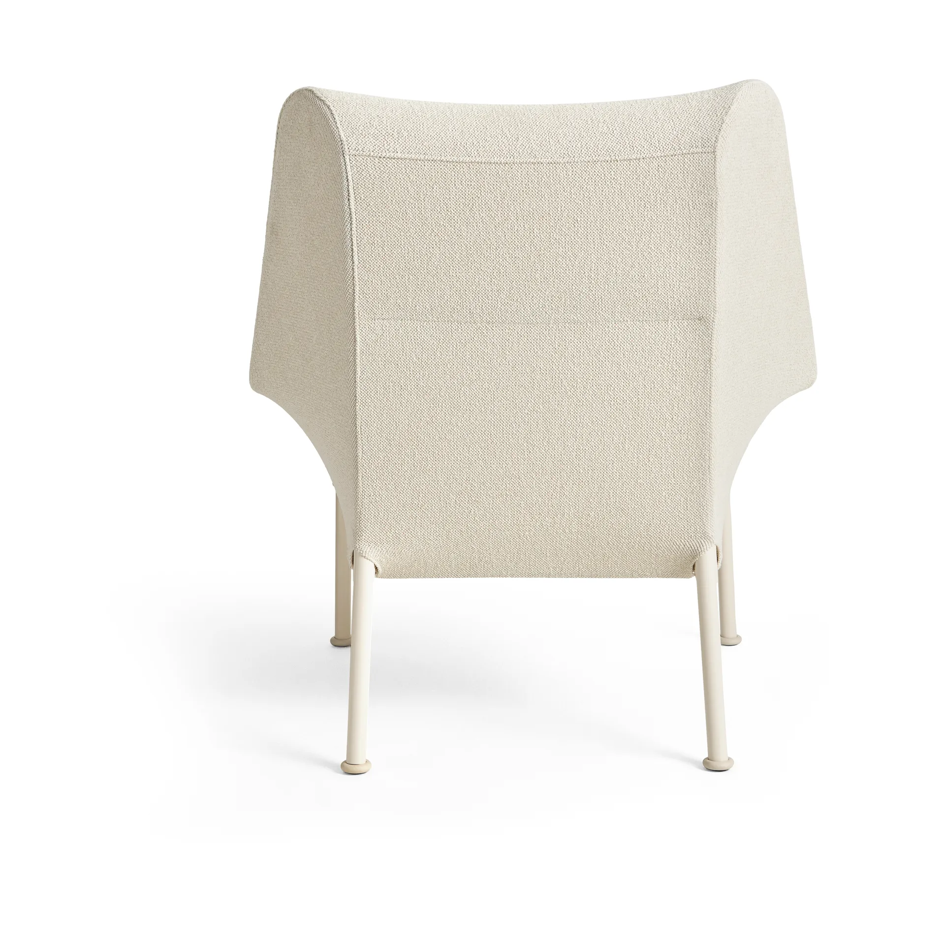 O2 Lounge Chair fåtölj, Soft cream-lackerad stål eggshell HAY