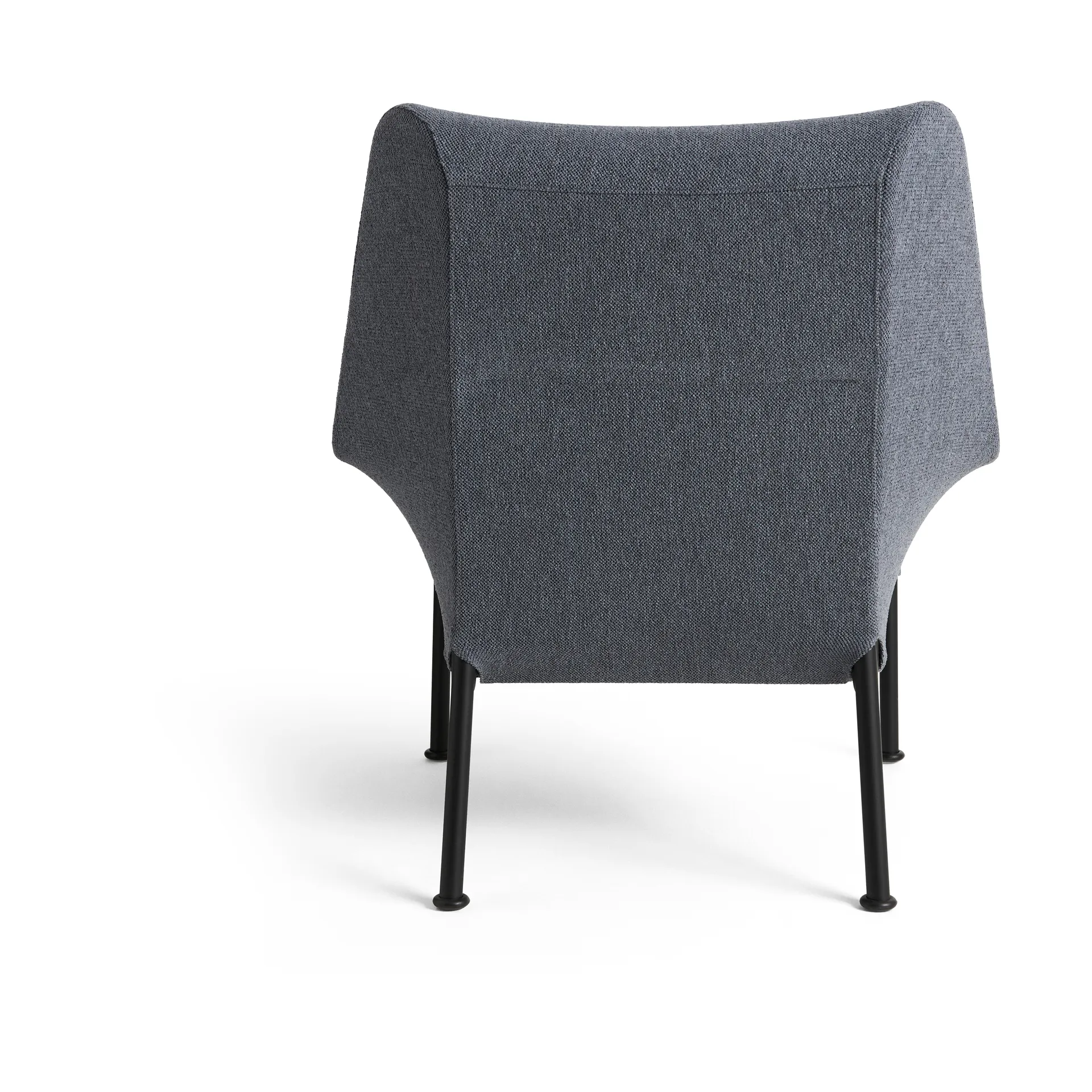 O2 Lounge Chair fåtölj, Soft grey-svartlackerad stål HAY