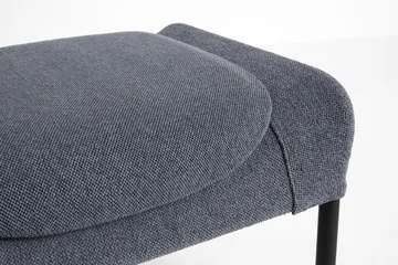 O2 Ottoman fotpall - Soft grey-svartlackerad stål - HAY