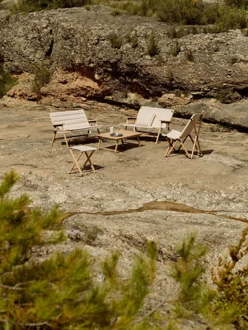 Outdoor Market pall ihopfällbar - Beige-red - HAY
