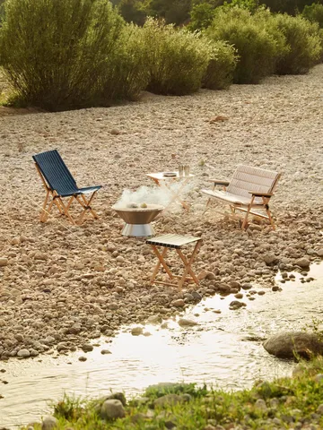 Outdoor Market pall ihopfällbar - Beige-red - HAY