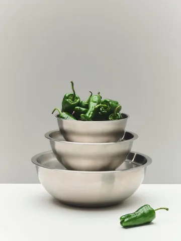 Outdoor Market serveringsskål med lock - Rostfritt stål, medium - HAY