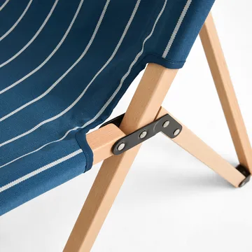 Outdoor Market stol ihopfällbar - Blue-beige - HAY