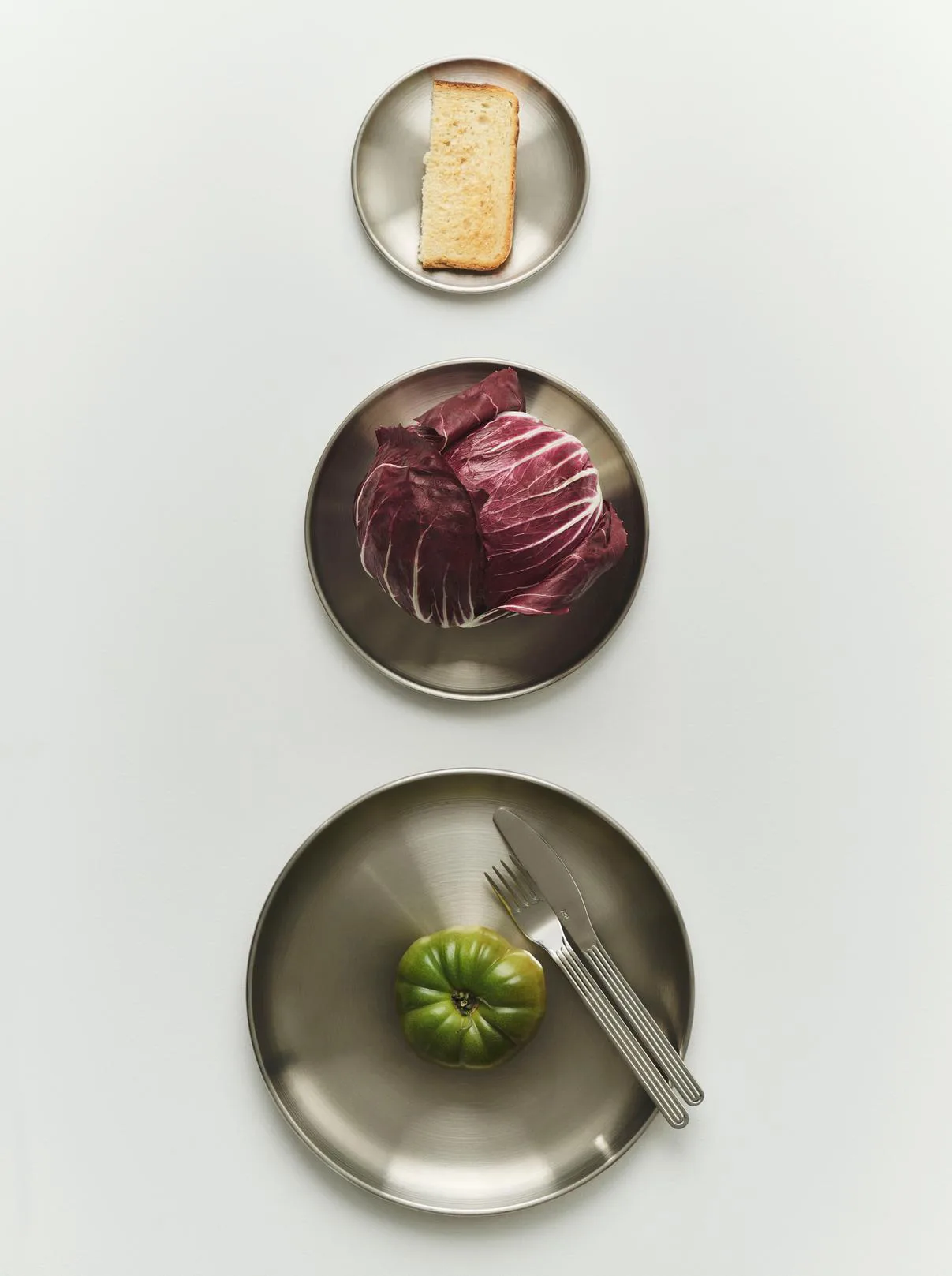 Outdoor Market tallrik, Rostfritt stål, Ø20 cm, 2-pack HAY