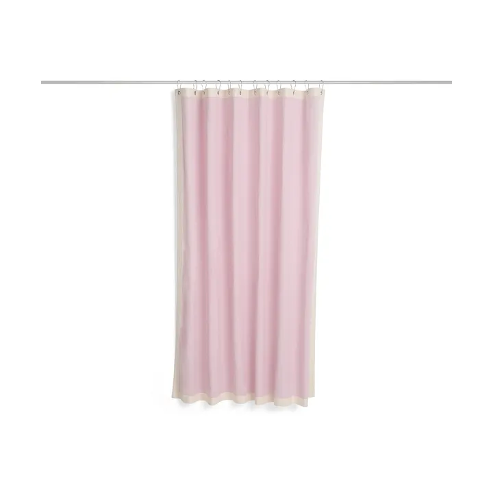Outline duschdraperi - Pink and cream - HAY