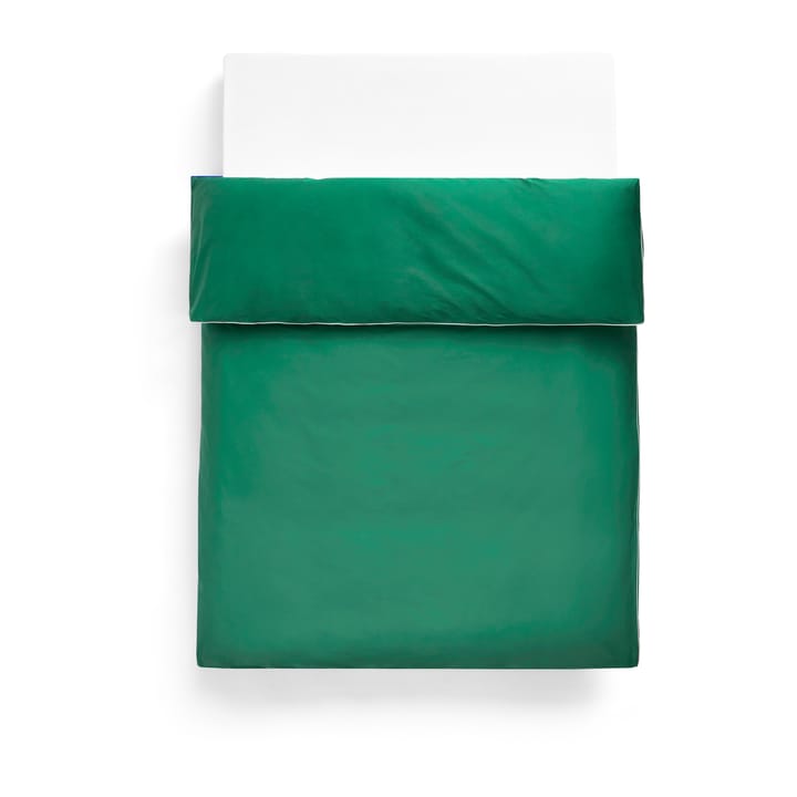 Outline påslakan 150x210 cm - Emerald green - HAY