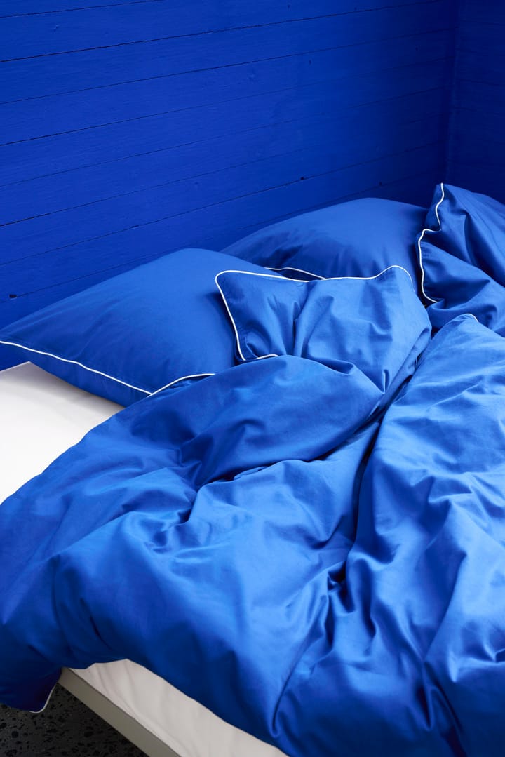 Outline påslakan 220x220 cm, Vivid blue HAY