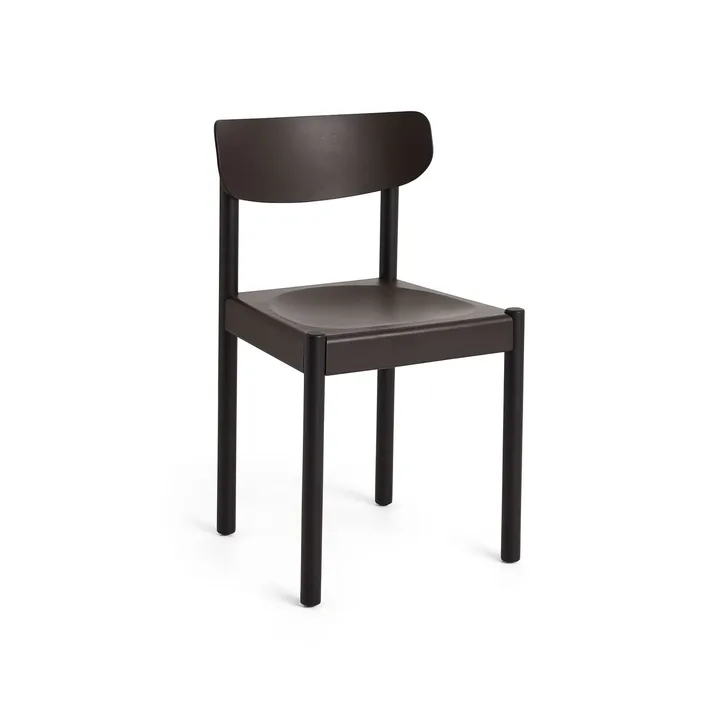 Pack Chair 10 stol - Iron black ek-graphite brown - HAY