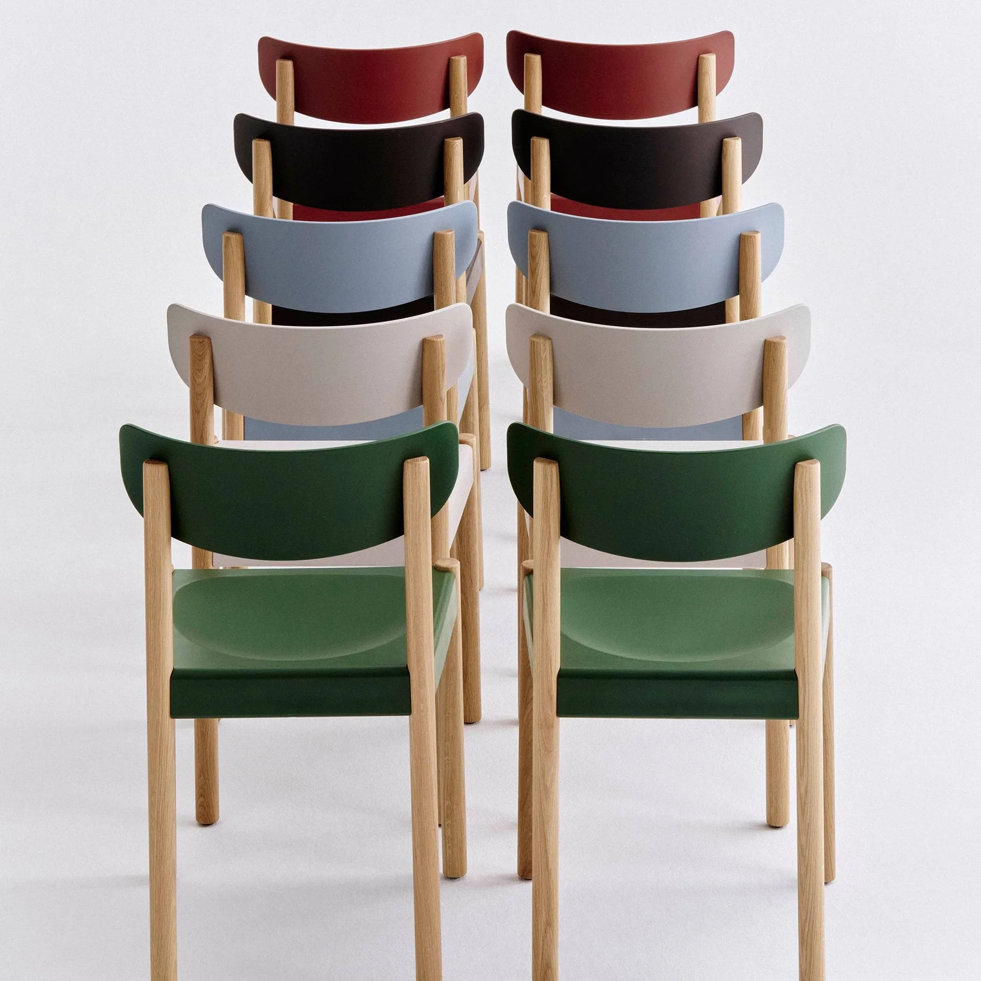 Pack Chair 10 stol, Oljad ek-ash blue HAY