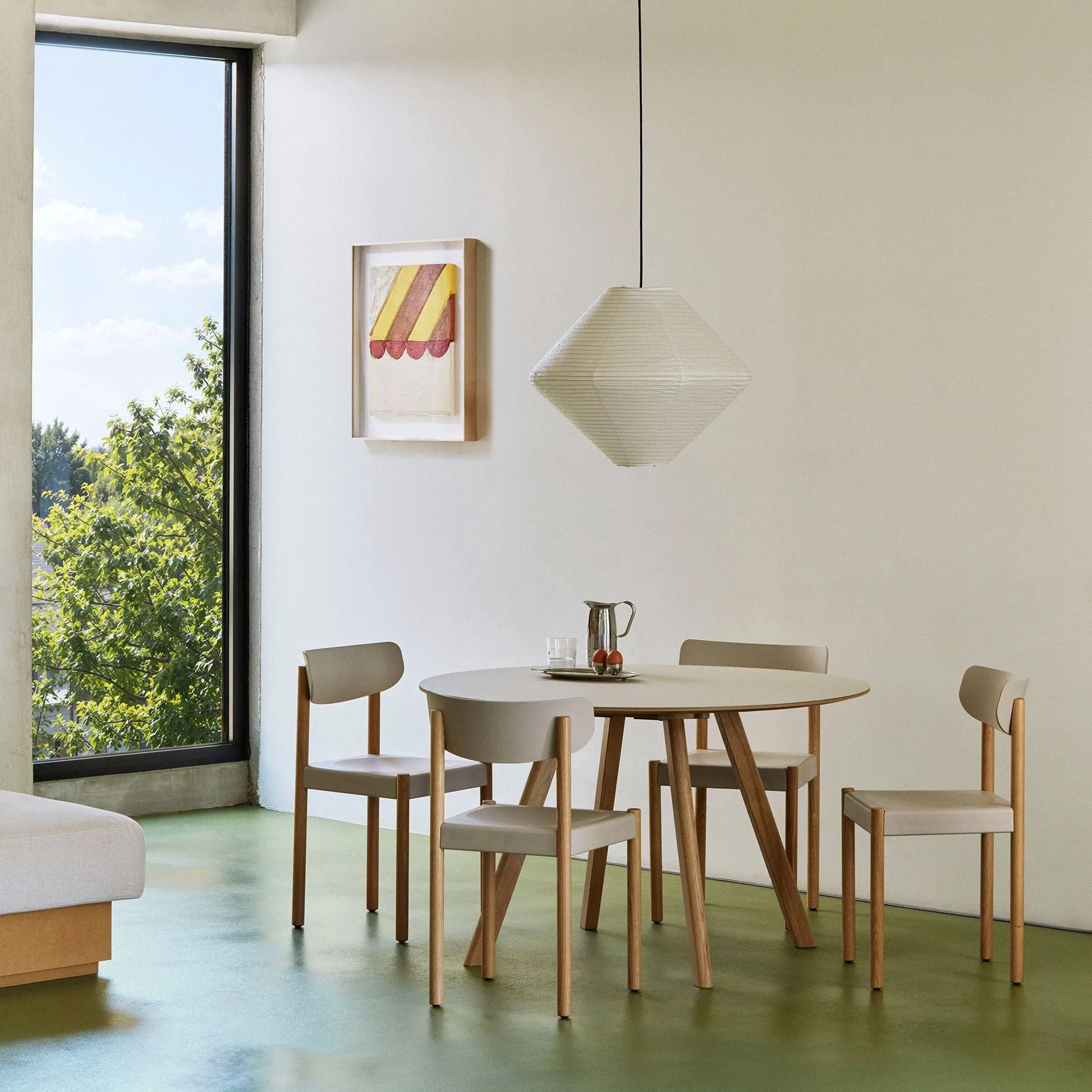 Pack Chair 10 stol, Oljad ek-chalk grey HAY