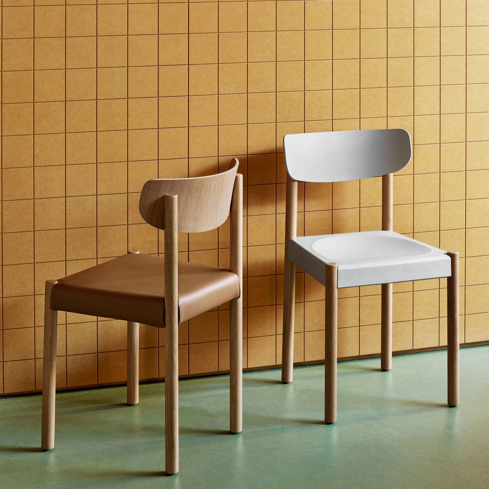 Pack Chair 10 stol, Oljad ek-chalk grey HAY