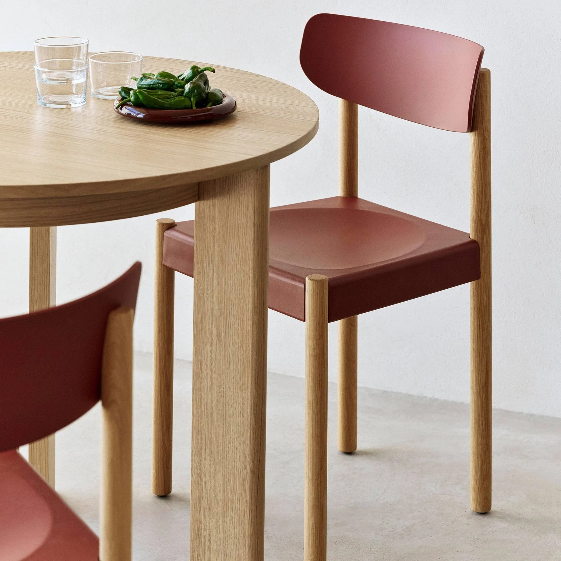 Pack Chair 10 stol, Oljad ek-hull red HAY
