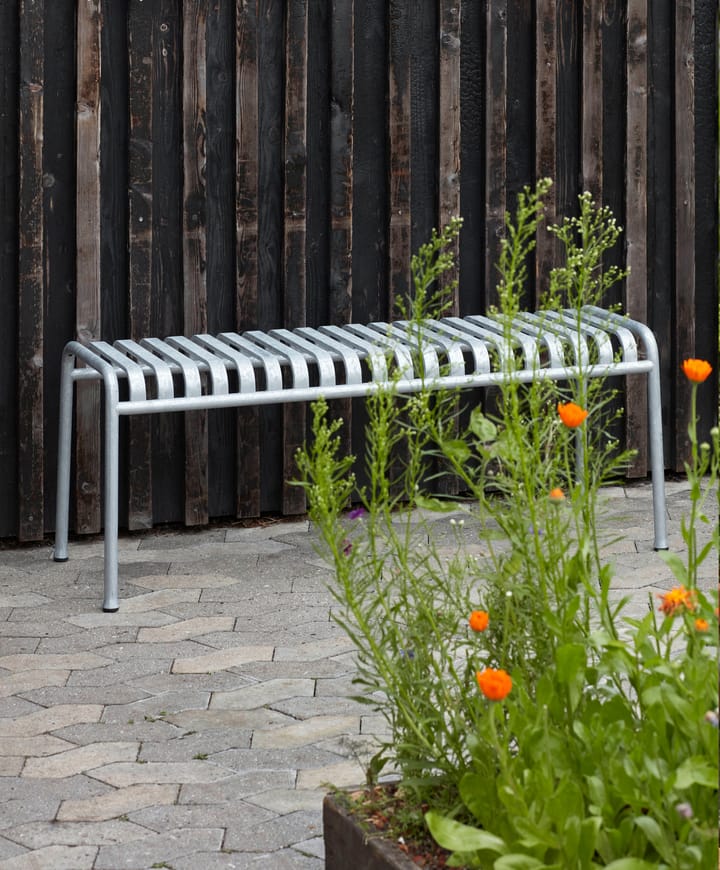 Palissade bänk 120x42 cm, Hot galvanised HAY