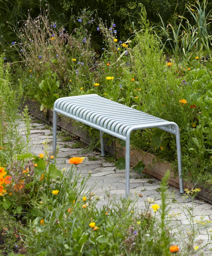 Palissade bänk 120x42 cm, Hot galvanised HAY