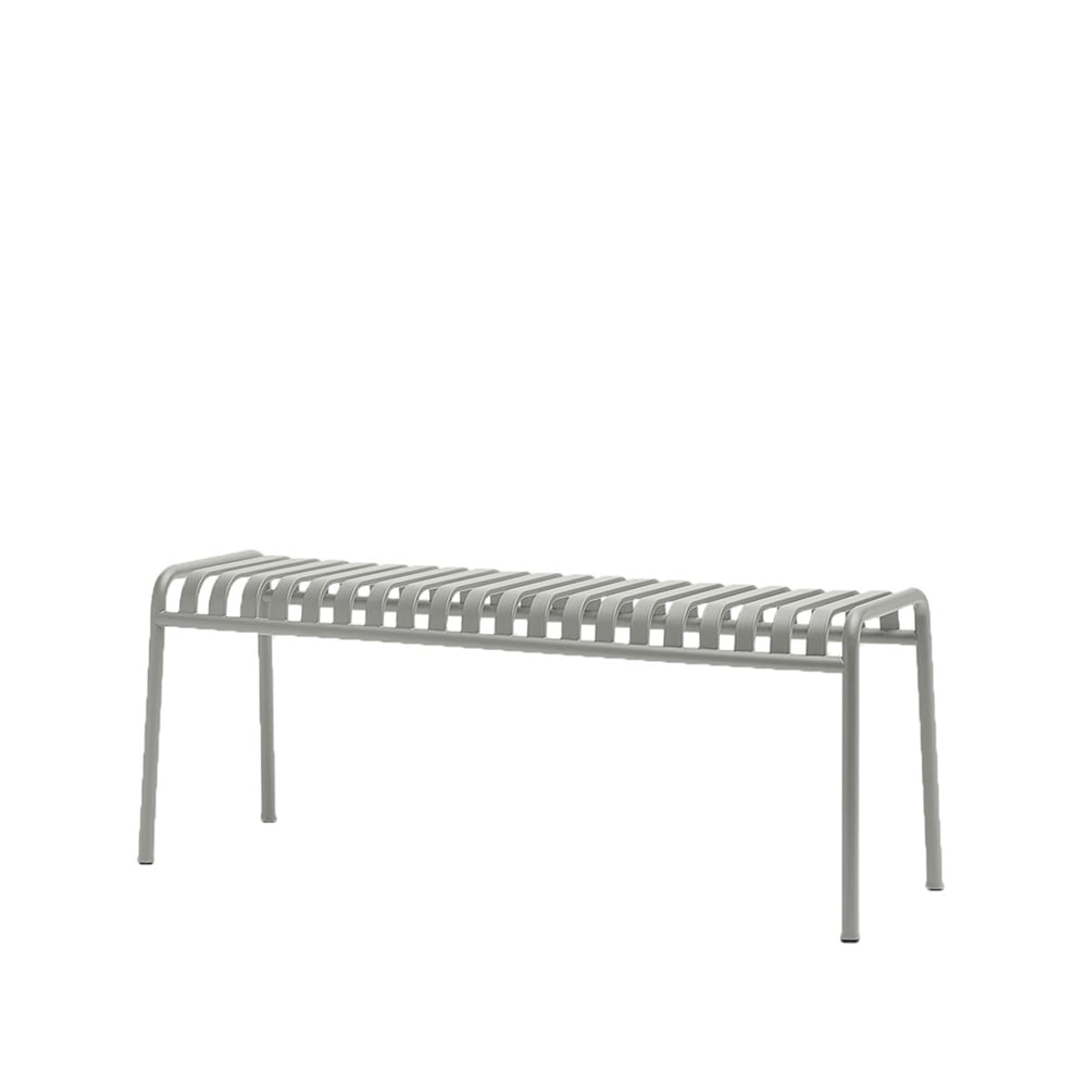 HAY Palissade bänk 120x42 cm Sky grey | Skandinavisk Design | Trädgårdsbänkar | Grå