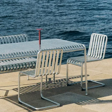 Palissade Cantilever stol - Hot galvanised steel - HAY
