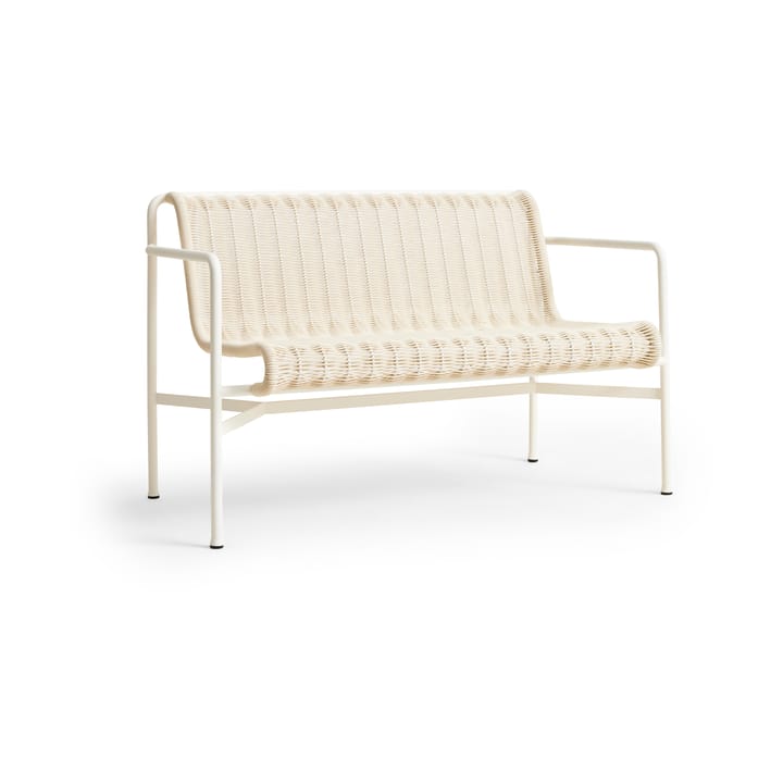 Palissade Cord Dining bänk med armstöd - Cream white - HAY