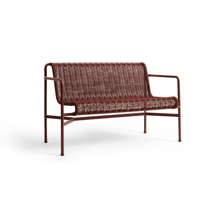 Palissade Cord Dining bänk med armstöd - Iron red - HAY