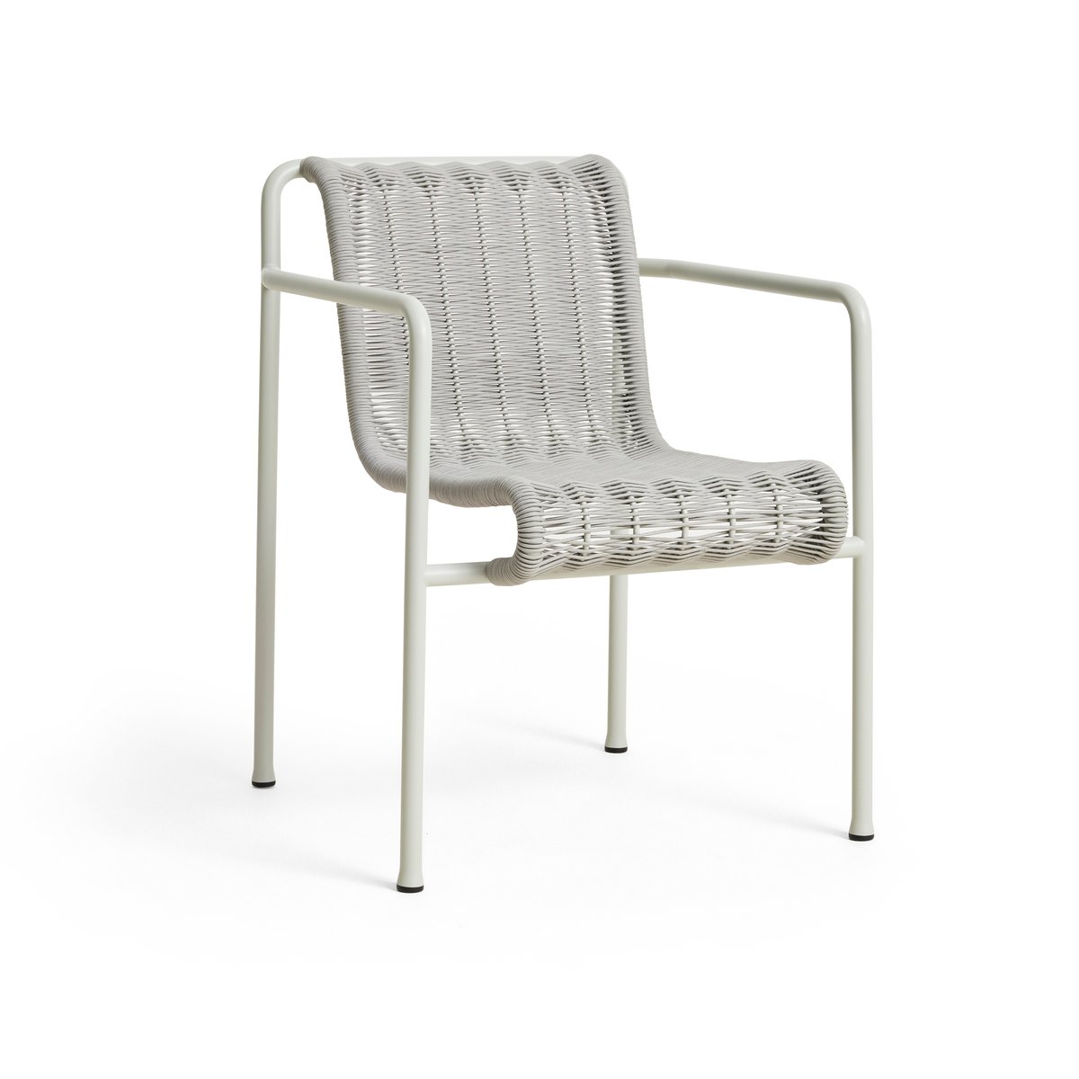 HAY Palissade Cord Dining karmstol Sky grey | Skandinavisk Design | Trädgårdsstolar | Grå