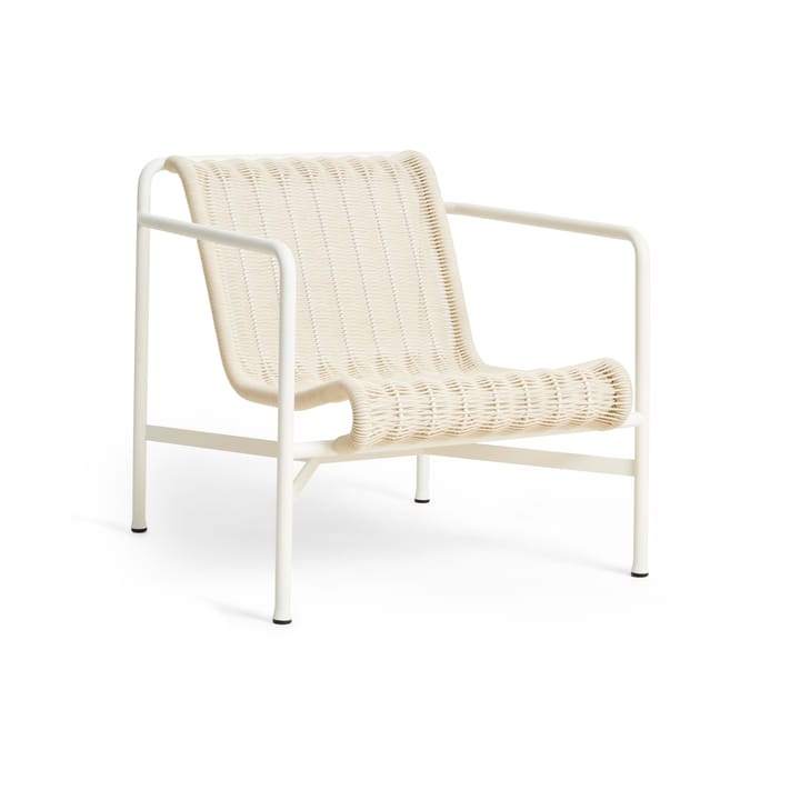 Palissade Cord Low loungefåtölj - Cream white - HAY